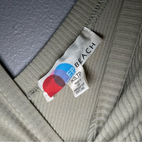 Free People Beach Happy Hour Olive Mini Dress women’s size XS - Picture 8 of 10